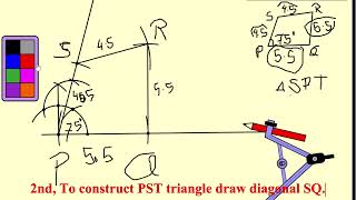 Constructing a Triangle Equal to a Quadrilateral  SEE Mathematics 2081 [upl. by Nylla]