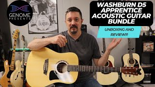 Washburn D5 Apprentice Acoustic Guitar Bundle Review [upl. by Adelaide]