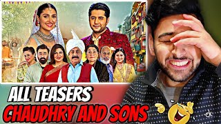 🇮🇳 INDIAN REACTION ON CHAUDHARY AND SONS  ALL TEASERS  IMRAN ASHRAF amp AYEZA KHAN 👀 [upl. by Shu]