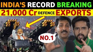 1ST TIME IN HISTORY INDIAS 21000 CR DEFENCE EXPORTS PAK PUBLIC SHOCKING REACTION ON INDIA REAL TV [upl. by Etz181]