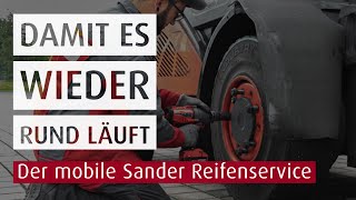 Staplerreifen wechseln – wie wird´s gemacht  Mobiler Sander Reifenservice  Sander Fördertechnik [upl. by Aciraa]