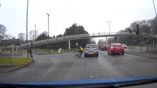 Cyclist Knocked Down After Nasty Collision [upl. by Kantor169]