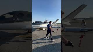 Vision Jet vs Airlines 🛩️ airplane pilot aviation [upl. by Sine694]