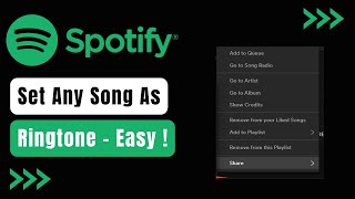 How To Set Spotify Songs As Ringtone Android iOS EASY Guide [upl. by Meras548]