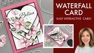 Waterfall Card Easy Interactive Card Idea [upl. by Lamonica]