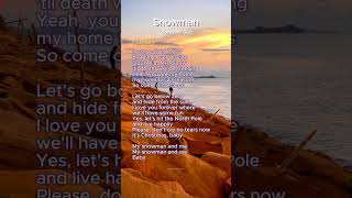 Snowman Lyrics Song by Sia [upl. by Tjaden626]