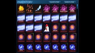 Every Painted Rocket Boost in Rocket League [upl. by Maressa]