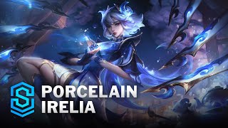 Porcelain Irelia Skin Spotlight  League of Legends [upl. by Nirtiak949]