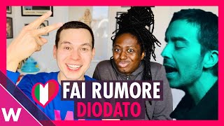 Italy Eurovision 2020 Reaction  Diodato quotFai Rumorequot music video [upl. by Nylram]