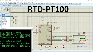 RTDPT100 temperature Measurement 200°C to 500°C With MAX31865 amp Arduino Simulation [upl. by Nalon]