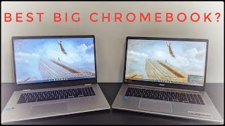 ASUS CX1700 vs Acer 317 Best BIG Chromebook [upl. by Ecinahc]