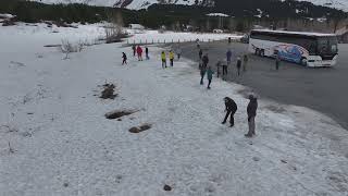 Turnagain pass fun Mar24 snow from drone [upl. by Katharine]