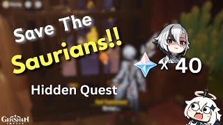 Natlan Hidden Quest Save The Saurians  Insane Rewards [upl. by Esil]