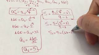 Progressão Geométrica Aula 5 Soma dos Termos de uma PG [upl. by Anaitak]