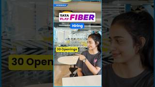 TATA PLAY FIBER Jobs for Freshers  Delhi Ghaziabad Gurgaon Noida Faridabad Bangalore Chennai [upl. by Budwig]