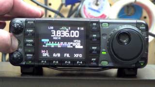 Icom IC7000 CPU microprocessor reset procedure IC7000 HAM RADIO [upl. by Norym]