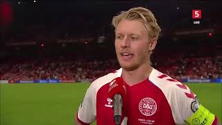 Simon Kjær interview Denmark  Scotland [upl. by Dorette]