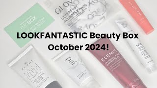 LOOKFANTASTIC October Beauty Box 2024 [upl. by Rbma]