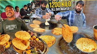 30 Rs Ghanta Ghar Indian Street Food Punjab 😍 लम्बू Deep Fried Paratha Chaura Bazaar Chole Bhature [upl. by Uriel948]