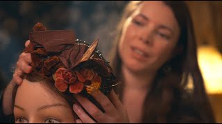 Historical Headdresses Hair Play Adjustments  ASMR cozy basics soft spoken [upl. by Aisemaj]