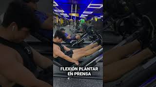 Flexión plantar en prensa [upl. by Eillah]