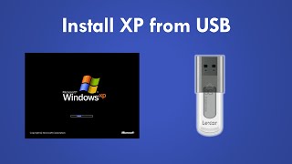 Install Windows XP from USB with WinSetupFromUSB New and better method [upl. by Alimrahs]