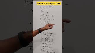 Radius of Hydrogen Atom  Bohrs Radii  Atoms class 12 [upl. by Herwin]