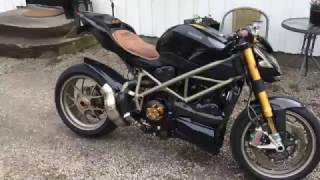 Ducati Streetfighter 1098 S Custom handmade exhaust sound [upl. by Ennasirk]