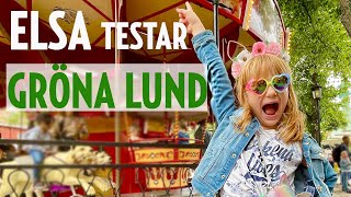 GRÖNA LUND  Elsa testar 🎡❤️🤩 [upl. by Emearg189]