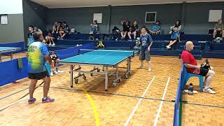 2024 south pennants table tennis div 1 Jim Peng vs Ayazali Laghari set 2 [upl. by Merdith264]