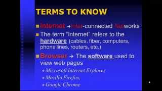 Internet Basic Terminology [upl. by Julina]