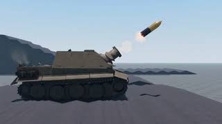 Roblox Tank Physics showcase 4 Sturmtiger [upl. by Kara-Lynn403]