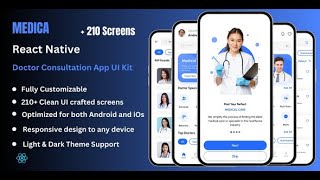 Medica Pro  Doctor Appointment Booking amp Consultation React Native App Ui Kit [upl. by Nalac]