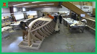 Amazingly Efficient amp Modern Boat Building Methods Fiberglass ColdMolded Welded Aluminum Boats [upl. by Zebapda]