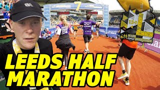 Running Leeds Half Marathon INSANE ATMOSPHERE [upl. by Damon]