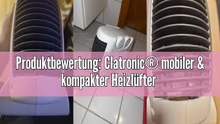 Produktbewertung Clatronic® mobiler amp kompakter Heizlüfter  Heizlüfter 2000W amp 1000W  Heizkörper [upl. by Klatt]