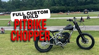 Custom Pitbike Chopper Build  Small Bore at Barber Motorsports Park [upl. by Atnuahsal]