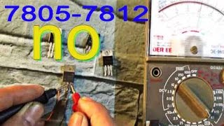 how to test voltage regulator 7805 7812 7806 7809 [upl. by Lowis]