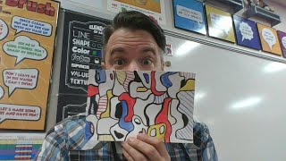 Dubuffet Painting  An Upper Elementary Art Lesson [upl. by Graham]