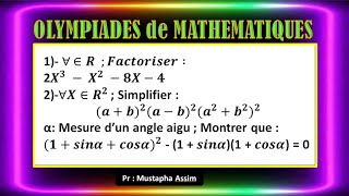 Olympiades de mathématiques  Math Olympiade  Olympiades mathématiques [upl. by Poliard]