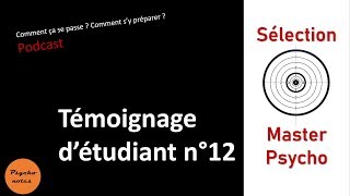 Sélection Master Psychologie  témoignage et conseils  Master psychocriminologie [upl. by Ardnalak]