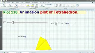 Mathcad PlotP10118 Animation plot of Tetrahedron [upl. by Yentyrb152]