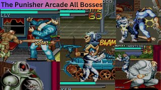 The Punisher Arcade Game1993 All Bosses  Old Memories  Bosses Games [upl. by Chace]