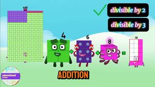 Rule of divisible by 6 numberblocks numbers divisible by 6 Educationalcorner110 [upl. by Yltneb]