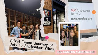 Dibalik Layar Tim Velvet CGV Campus Ambassador  VLOG [upl. by Ilbert]