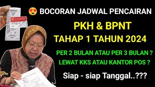 JADWAL RESMI PENCAIRAN PKH BPNT TAHAP 1 2024 SUDAH DI UMUMKAN  PKH TAHAP 1 2024 KAPAN CAIR [upl. by Oralie824]