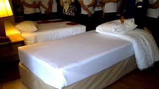 Housekeeping  how to make a bed [upl. by Atinram]