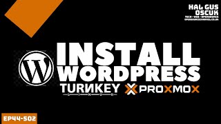 Install Wordpress on Proxmox using Turnkey Templates [upl. by Atilef]