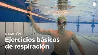 Respiración en natación ejercicios básicos  Miedo al agua [upl. by Mella774]