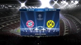 UEFA Champions League Final Wembley 2013  Bayern Munich vs Borussia Dortmund FIFA 13 [upl. by Kcir760]